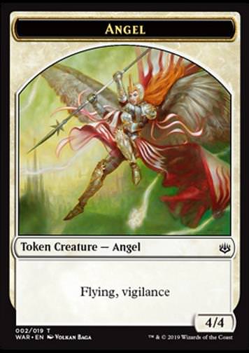 Token Angel (White 4/4 Vigilance)